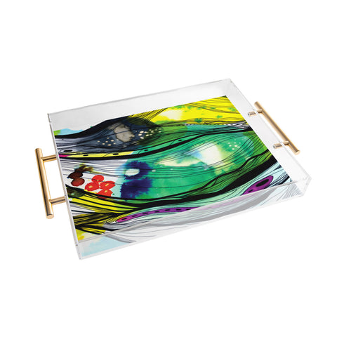 CayenaBlanca Abstract 4 Acrylic Tray