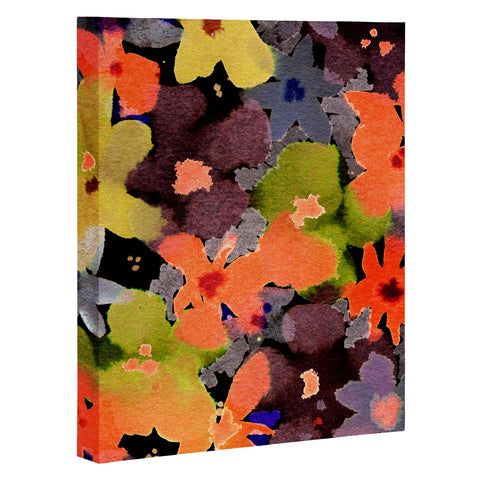 CayenaBlanca Abstract Flowers Art Canvas