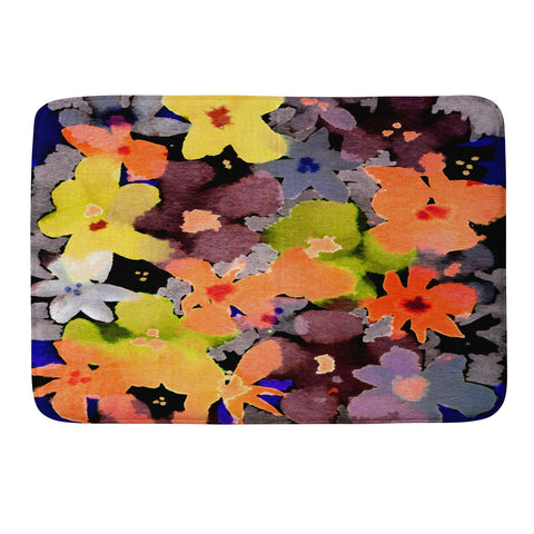 CayenaBlanca Abstract Flowers Memory Foam Bath Mat