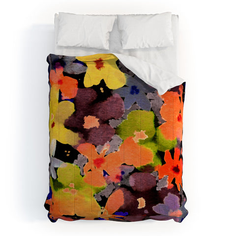 CayenaBlanca Abstract Flowers Comforter