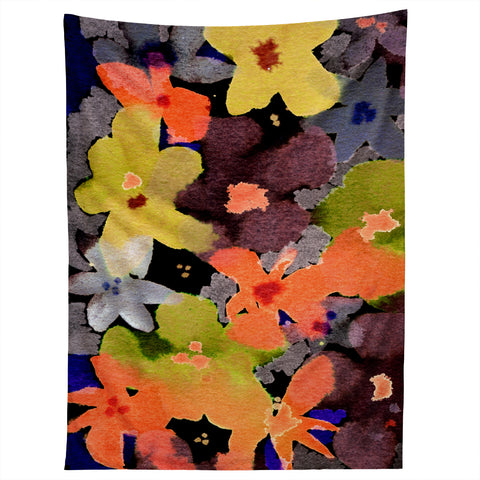 CayenaBlanca Abstract Flowers Tapestry