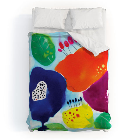 CayenaBlanca Big Flowers Duvet Cover