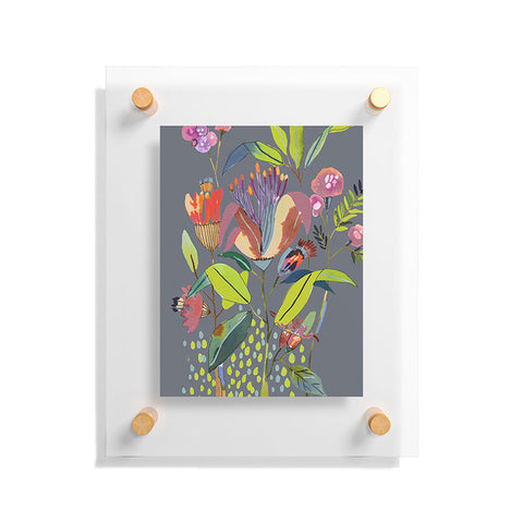 CayenaBlanca Blooming Flowers Floating Acrylic Print