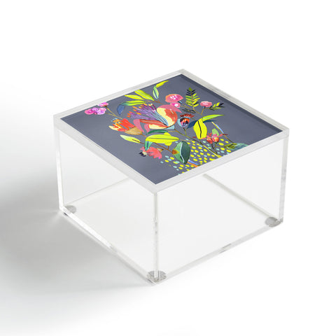 CayenaBlanca Blooming Flowers Acrylic Box