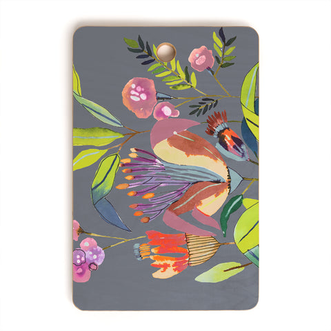 CayenaBlanca Blooming Flowers Cutting Board Rectangle