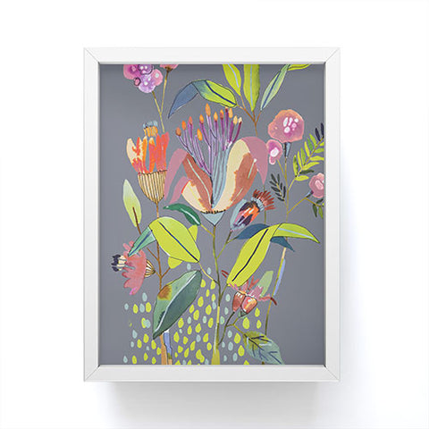 CayenaBlanca Blooming Flowers Framed Mini Art Print