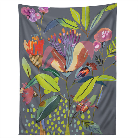 CayenaBlanca Blooming Flowers Tapestry