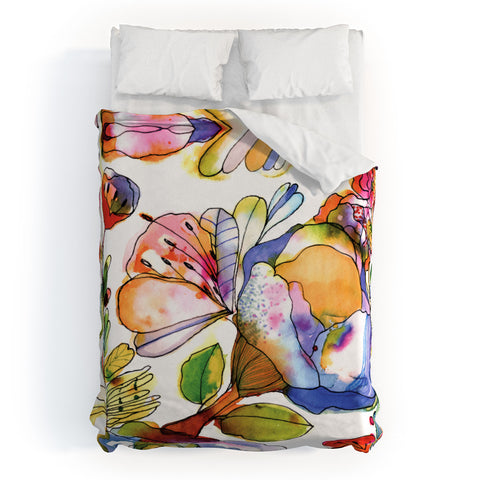 CayenaBlanca Blossom Pastel Duvet Cover