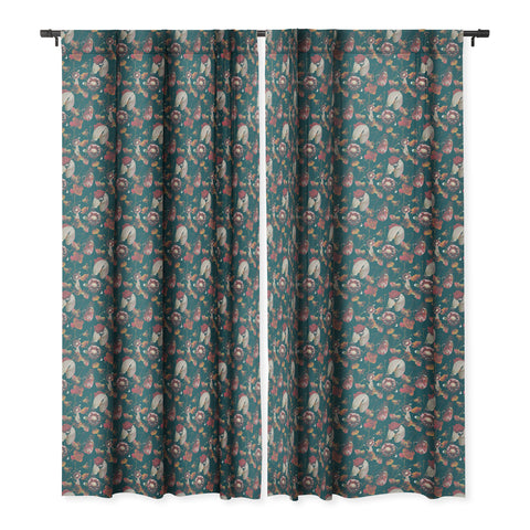CayenaBlanca Botanical Holiday Blackout Window Curtain