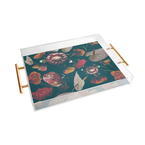 CayenaBlanca Botanical Holiday Acrylic Tray