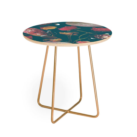 CayenaBlanca Botanical Holiday Round Side Table