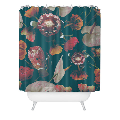 CayenaBlanca Botanical Holiday Shower Curtain