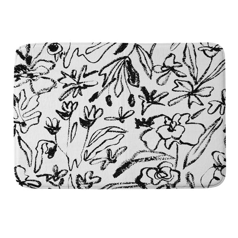CayenaBlanca Botanical Strokes Memory Foam Bath Mat
