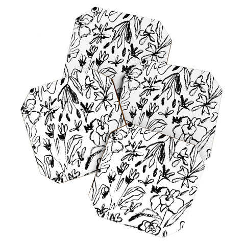 CayenaBlanca Botanical Strokes Coaster Set