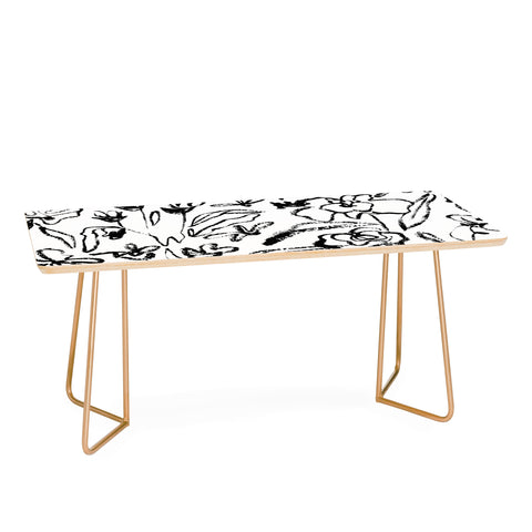 CayenaBlanca Botanical Strokes Coffee Table