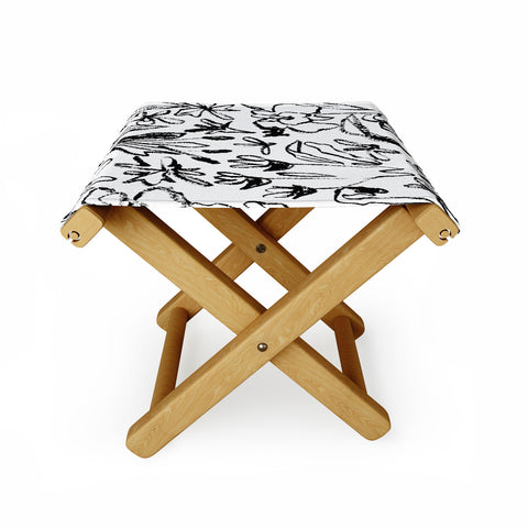 CayenaBlanca Botanical Strokes Folding Stool