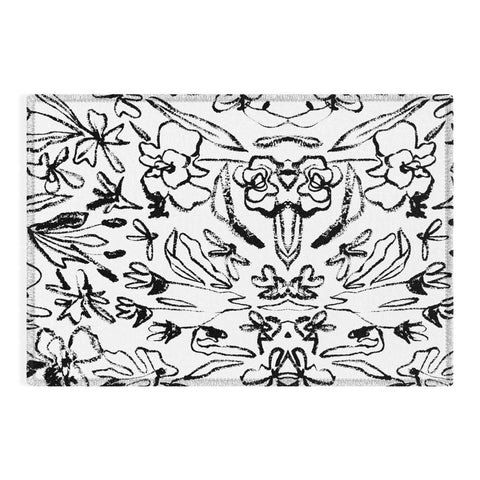 CayenaBlanca Botanical Strokes Outdoor Rug