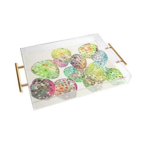 CayenaBlanca Cactus Drops Acrylic Tray