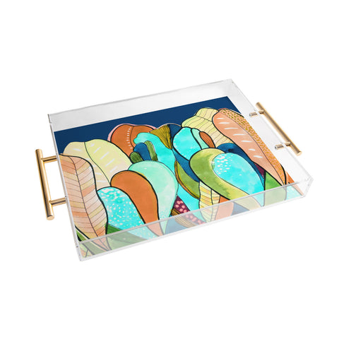 CayenaBlanca Caribbean Seaweeds Acrylic Tray