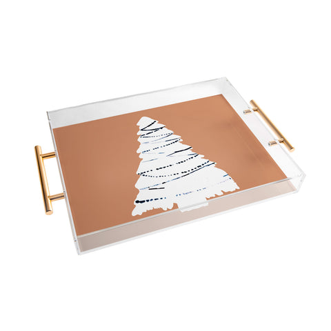 CayenaBlanca Cozy Christmas Tree Acrylic Tray