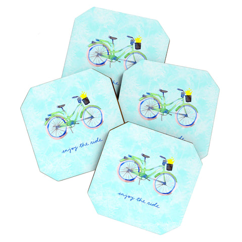 CayenaBlanca Enjoy Your Ride Coaster Set