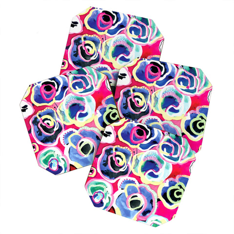 CayenaBlanca Flower Party Coaster Set