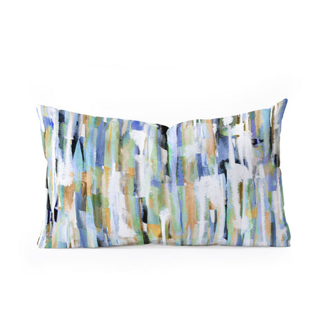 CayenaBlanca Gentle Currents Oblong Throw Pillow
