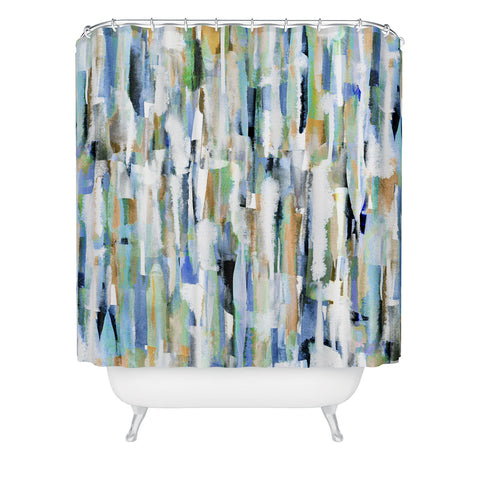 CayenaBlanca Gentle Currents Shower Curtain