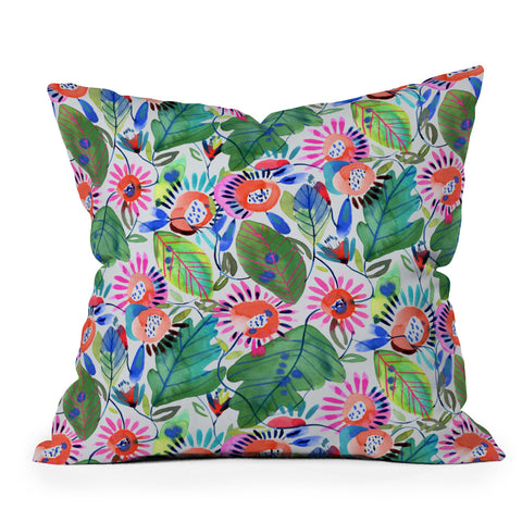CayenaBlanca Growing from within Outdoor Throw Pillow