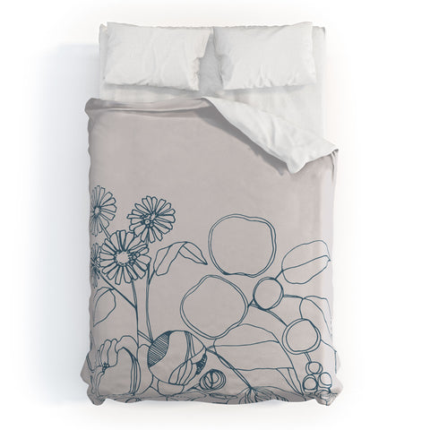 CayenaBlanca Imaginary Flowers Duvet Cover