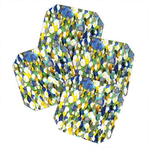 CayenaBlanca Ink texture Coaster Set