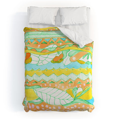 CayenaBlanca Light Tribal Duvet Cover