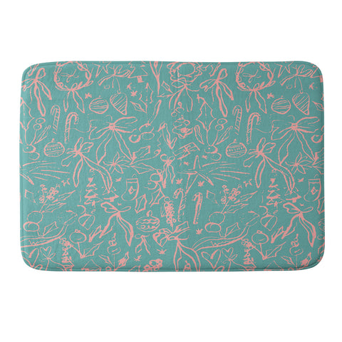 CayenaBlanca Minimalist Merry Memory Foam Bath Mat