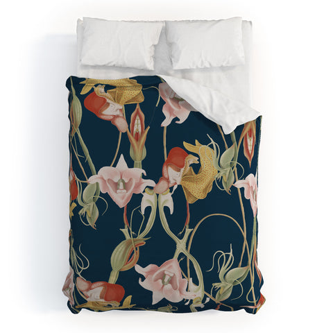 CayenaBlanca Orchid Dance Duvet Cover