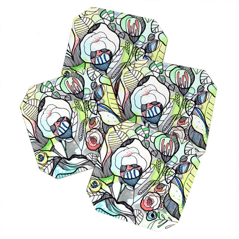 CayenaBlanca Pastel Spring Coaster Set