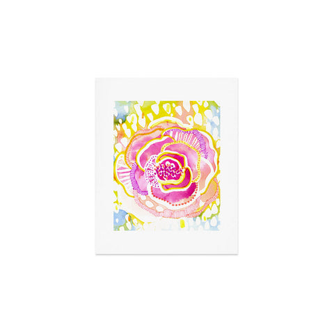 CayenaBlanca Pink Sunflower Art Print