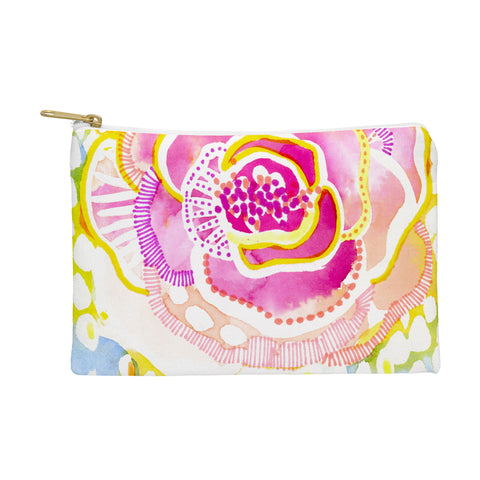 CayenaBlanca Pink Sunflower Pouch