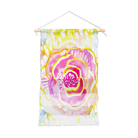 CayenaBlanca Pink Sunflower Wall Hanging Portrait