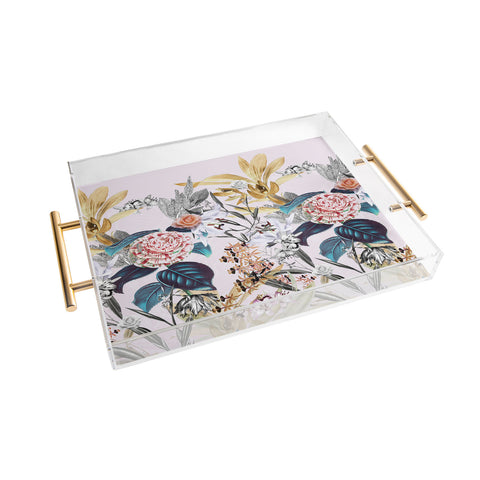 CayenaBlanca Romantic Botanicals Acrylic Tray