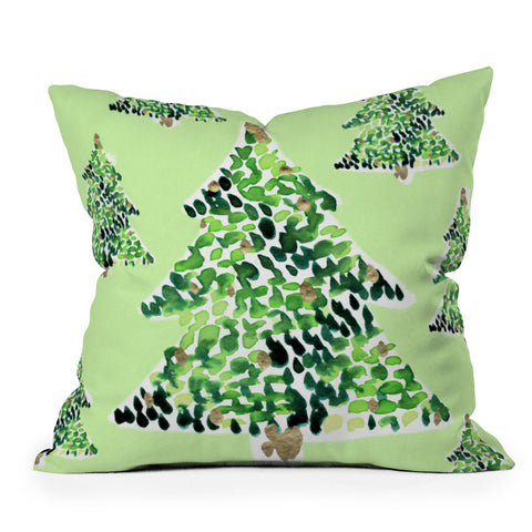 CayenaBlanca Smells Like Christmas Outdoor Throw Pillow