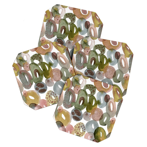 CayenaBlanca Tides and Stones Coaster Set