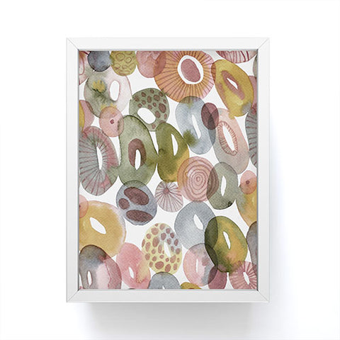 CayenaBlanca Tides and Stones Framed Mini Art Print