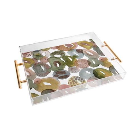 CayenaBlanca Tides and Stones Acrylic Tray