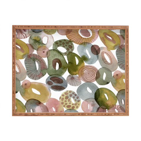 CayenaBlanca Tides and Stones Rectangular Tray