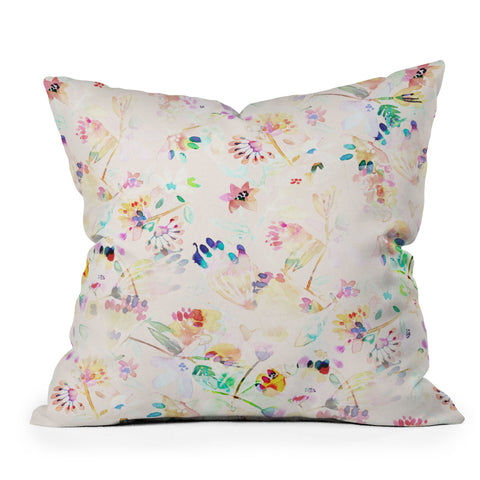CayenaBlanca Transparencies Outdoor Throw Pillow