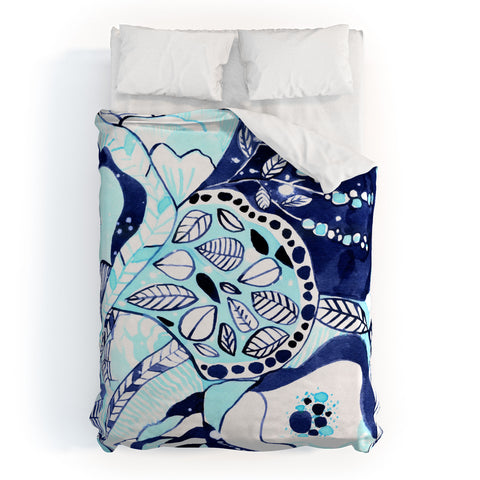 CayenaBlanca Tribal Texture Duvet Cover