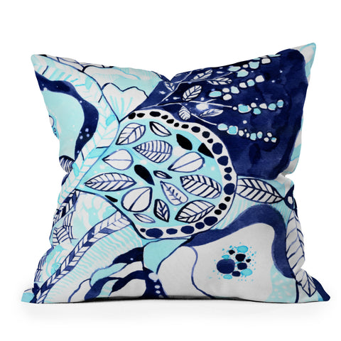 CayenaBlanca Tribal Texture Outdoor Throw Pillow