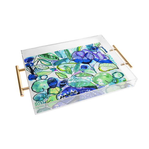 CayenaBlanca Water Field Acrylic Tray