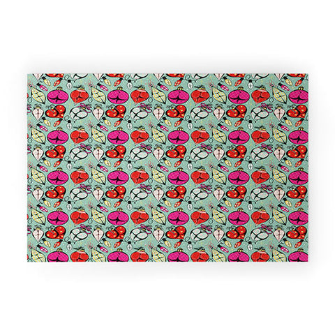 CeciTattoos XXXmas Christmas decorations booty tattoo flash Welcome Mat