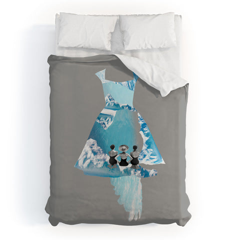 Ceren Kilic Filled With Blue Duvet Cover